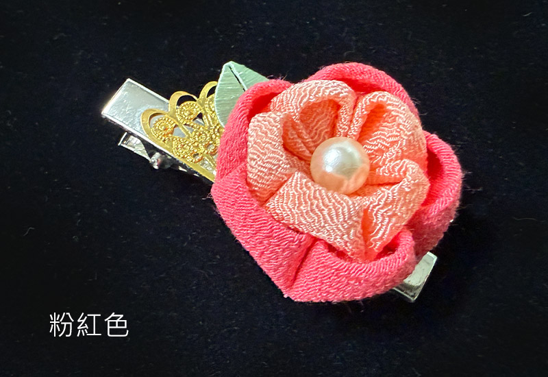 細工纏花單花髮夾